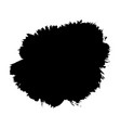 brush stroke isolated white background black vector image vector image
