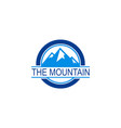 round mountain logo vector image vector image