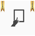 touch screen tablet vector image