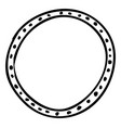 round doodle frame blank circle in vintage vector image vector image