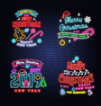 we wish you a very sweet christmas and happy new vector image vector image