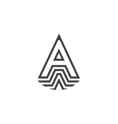 Double a letter logo lettermark aa monogram type Vector Image