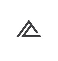 Double a letter logo lettermark aa monogram type Vector Image