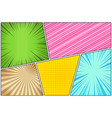 comic book page background vector image