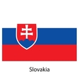 flag of the country slovakia vector image