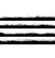 horizontal banners meadow silhouettes vector image