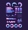 infographics element set infographic symbol pie vector image