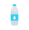 water bottle icon vector image