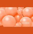 abstract background with 3d pink balls colorful vector image