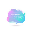 liquid color abstract fluid shapes with halftone vector image vector image