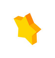 star isometric object vector image