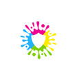 protection paint logo icon design vector image