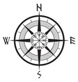 wind rose navigation runic compass vegvisir vector image