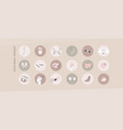 instagram social media cover highlight icons vector image