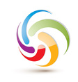 looping arrows abstract symbol conceptual special vector image