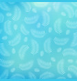 summer tropical palm leaves pattern on blue vector image vector image