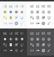 6g 6th generation network wireless speed flat vector image vector image