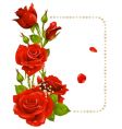 rose frame vector image