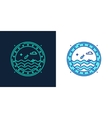 icon of a porthole linear style symbol vector image