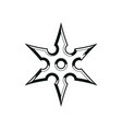 shuriken design element vector image vector image
