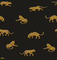 seamless exotic pattern with abstract silhouettes vector image