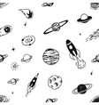 space seamless pattern vector image