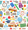 back to school seamless vector image