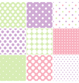polka dot seamless pattern vector image