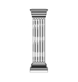 single greek column isolated on white vector image