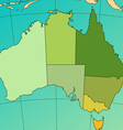 australia map vector image vector image