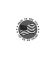 grunge made in usa stamp with flag vector image