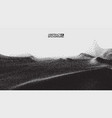 landscape mountain in dotwork style vector image