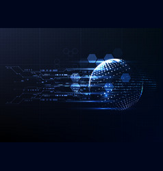 Technological interface access global platform Vector Image