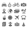 traveling and transport icons for web mobile app vector image vector image