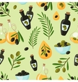 olive seamless pattern vector image