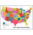 usa states vector image