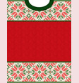 ugly sweater season winter sale poster knitted vector image vector image
