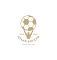 atlas god lift soccer football for sport club vector image vector image