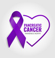 pancreatic cancer awareness vector image