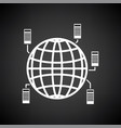 big data icon vector image