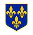 coat arms france vector image
