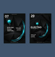 electronic music festival minimal poster design vector image vector image