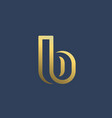 letter b logo icon design template elements vector image