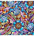 original mosaic drawing tribal doddle ethnic vector image