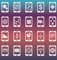 flat collection modern mobile phones vector image vector image