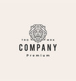 goddess hipster vintage logo icon vector image vector image