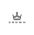 crown logo icon vector image