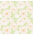 peonies flowers with green leaves seamless pattern vector image vector image