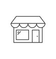 store outline icon on white background editable vector image vector image