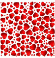 red purple heart pattern of the icons hearts vector image
